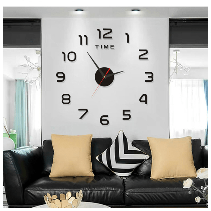 Buy Home Decor Fashion 3D DIY Large Wall Clock /DIY Acrylic Wall Mirror